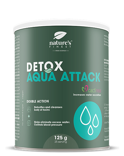 Detox Aqua Attack , Vægttab , Reducerer Vandophobning , Cactinea™ Formel , +27% Vandeliminering , Indicaxanthin , Naturlig , 125g