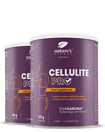 Cellulite PRO 1+1 GRATIS , Minimer Cellulite , Garcinia Ekstrakt , Hydroxycitrat Støtte , 125g