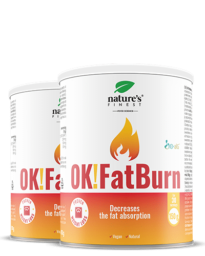 OK!FatBurn: Reducer Kulhydratpåvirkning Med L-Tyrosin, L-Carnitin , Minimer Fedt Naturligt , Pakke Af 2, 300g