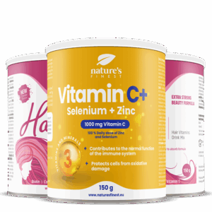 2x Hair Vitamins + Vitamin C+Selen+Cink pakke