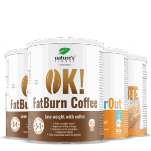 2x OK!FatBurn Coffee + OK!WaterOut + Kaffescrub mod cellulite pakke