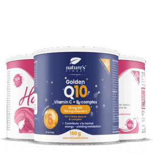 Hair Vitamins 1+1 GRATIS + Golden Q10 GRATIS