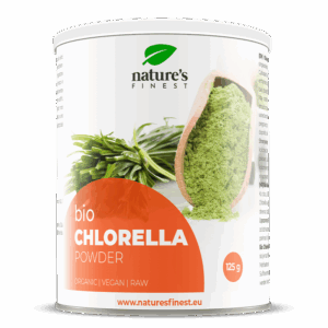 Økologisk chlorella i pulverform