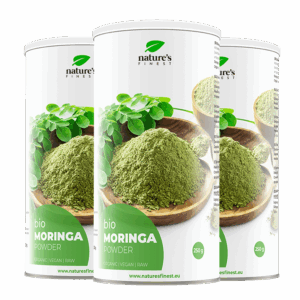 Økologisk moringa i pulverform, pakke