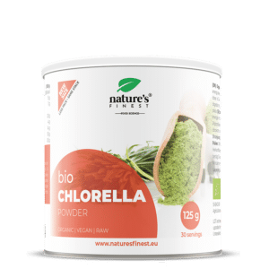 Økologisk chlorella i pulverform
