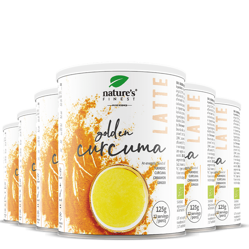100% Vegansk Gurkemeje-Mælkeblanding | 6x Golden Curcuma Latte® fra Nature's Finest