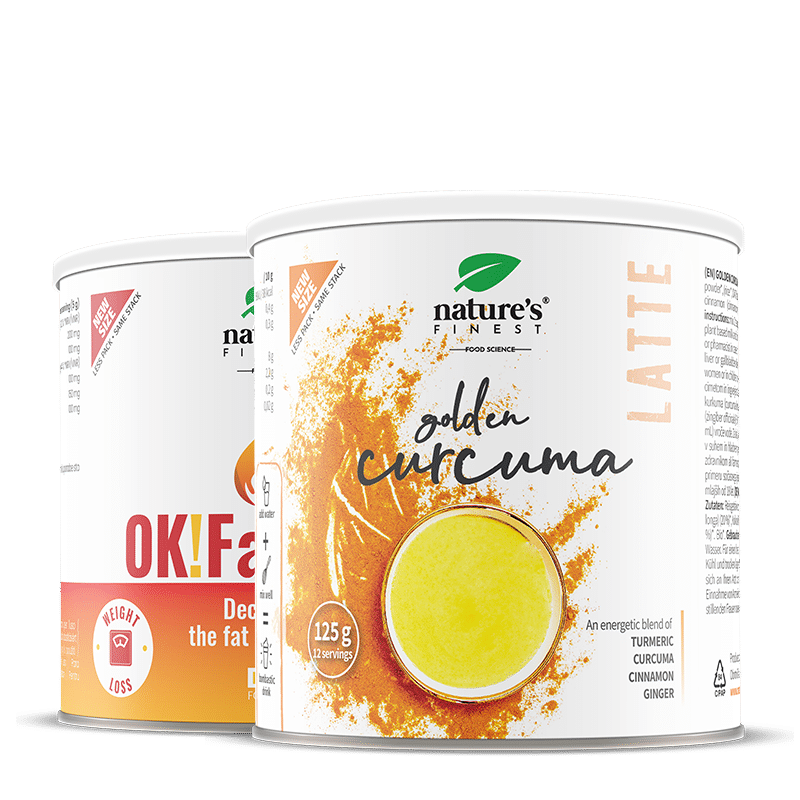 Golden Curcuma latte + OK!FatBurn pakke
