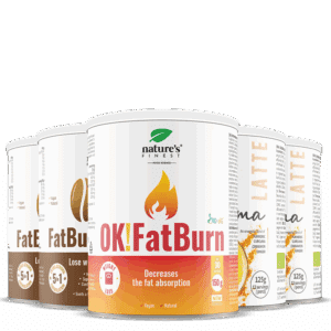 2x Golden Curcuma latte + 2x OK!FatBurn Coffee + OK!FatBurn pakke