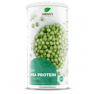 Økologisk ærteprotein i pulverform