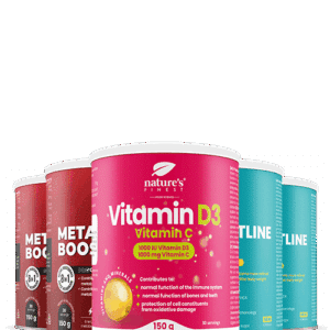 2x Waistline Pro + 2x Metabolism Booster Extreme + Vitamin D3 + Vitamin C pakke