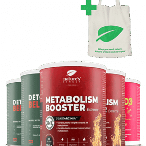 2x Detox Belly Burn + 2x Metabolism Booster Extreme + Vitamin D3 + Vitamin C + DARILO Vrečka