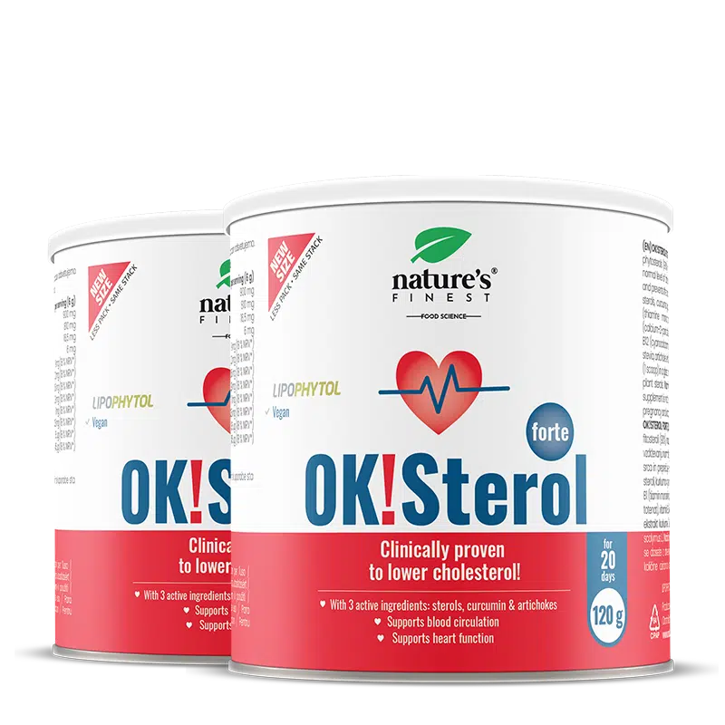 OK Sterol Forte: Naturlig Kolesterol Støtte med Artiskok og Gurkemeje Pakke